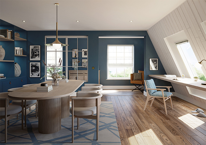 Pescara Voile, Snow White - Twist&Fit Roman Blind - Image 8